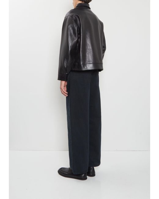 A.Presse Men Black Type A-2 Flight Leather Jacket