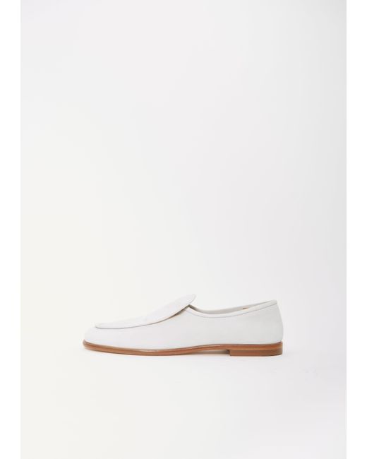 Dusan White Suede Loafer