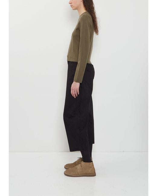 Extreme Cashmere Black N°451 Lisa Cotton Cashmere Top