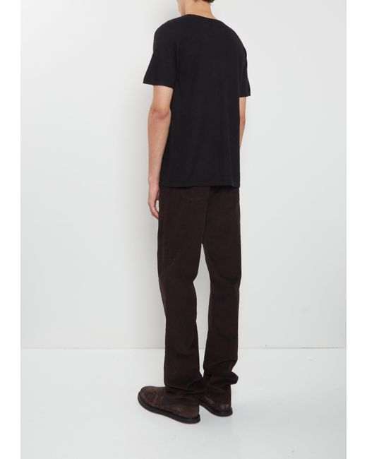 Frenckenberger Black Raglan Cashmere T-shirt Mono