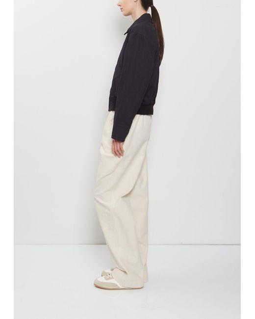 MHL by Margaret Howell Blue Zip-up Cotton Bomber Jacket