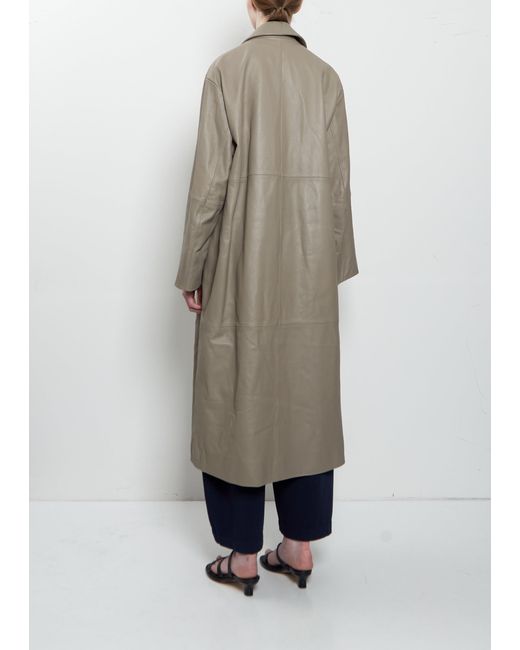 Lauren Manoogian Natural Napa Leather Car Coat