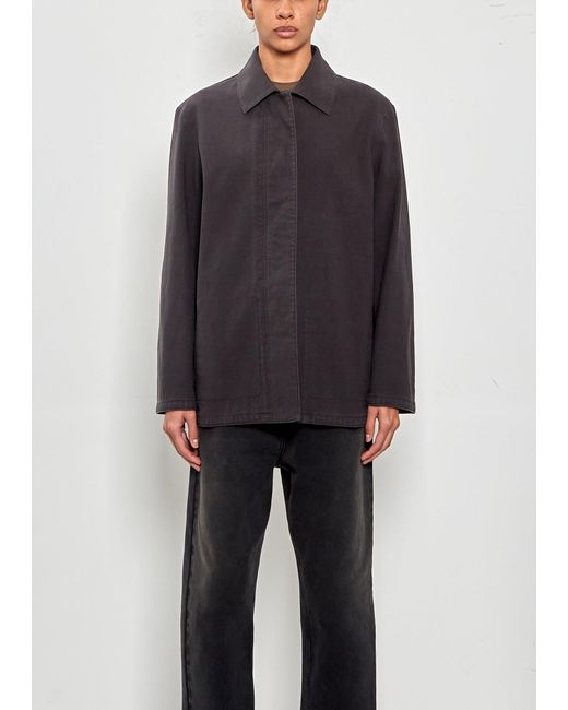 The Row Black Baeza Cotton Jacket