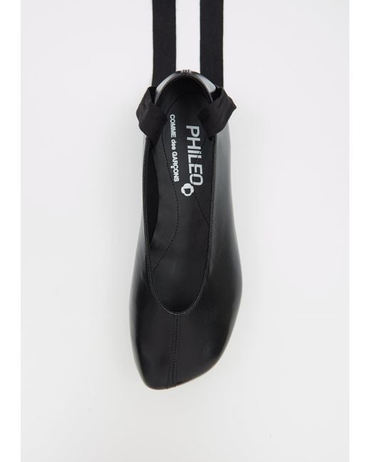 Comme des Garçons White X Phileo Platform Ballerina