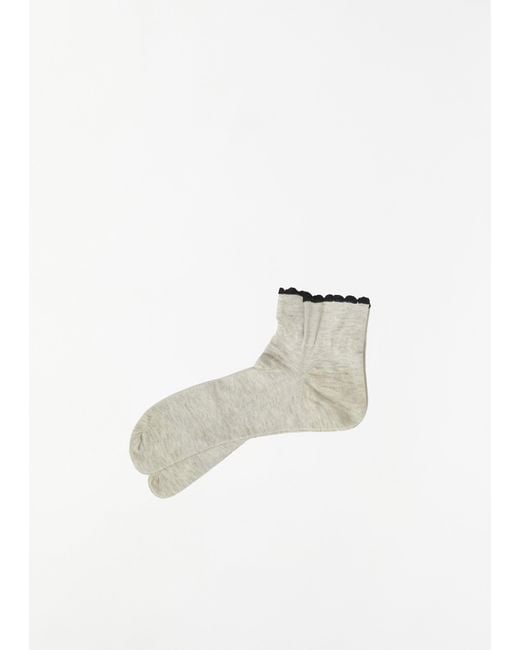Antipast White Tabi Socks