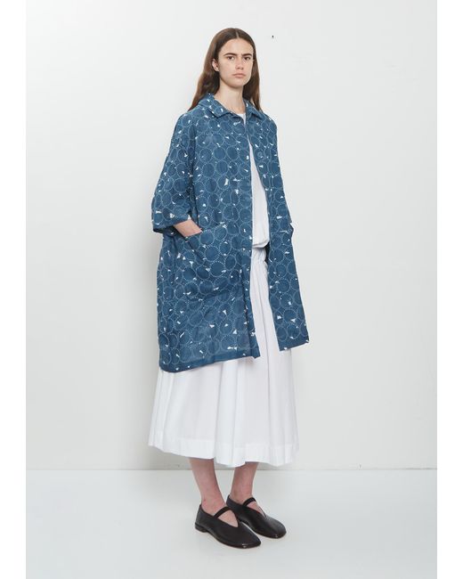 Minä Perhonen Blue Pensaat & Tambourine Cotton Coat