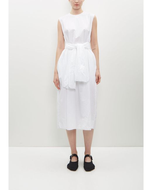 Scha White Sleeveless Dress Medium-long