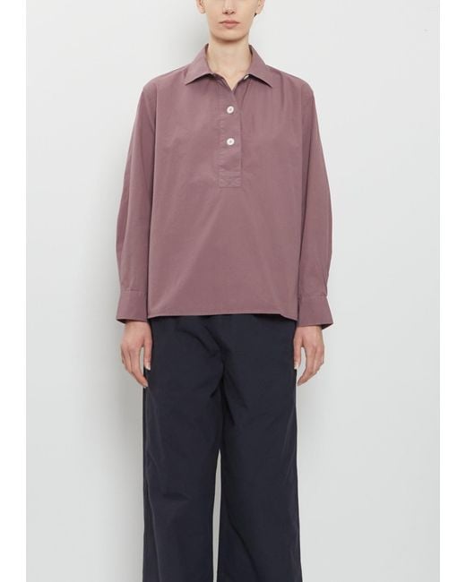 MHL by Margaret Howell Purple Swing Cotton Shirt
