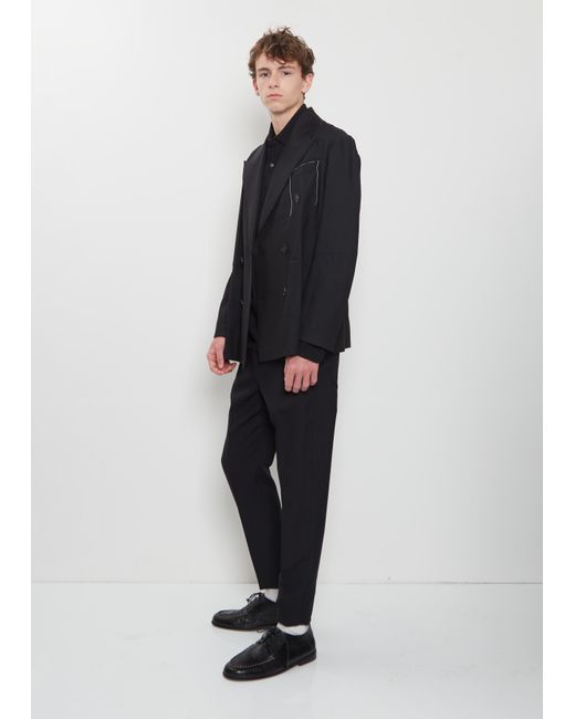 Setchu Black Origami Wool Blend Rubelia Jacket