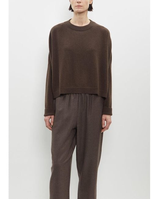 Dusan Cashmere Chunky Sweater in Brown Lyst