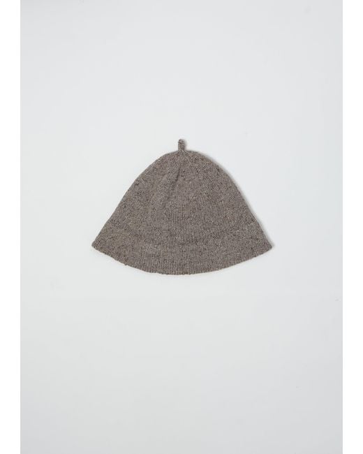 The Row Gray Kae Cotton Linen Hat