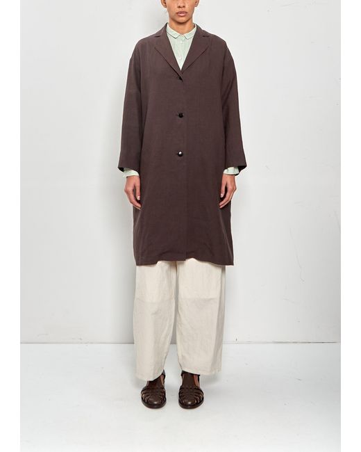 Arts & Science Multicolor Bulky Tailored Ramie Coat