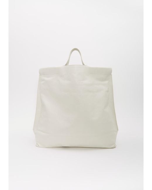 Bea Mombaers White Matte Shopper Bag, Large