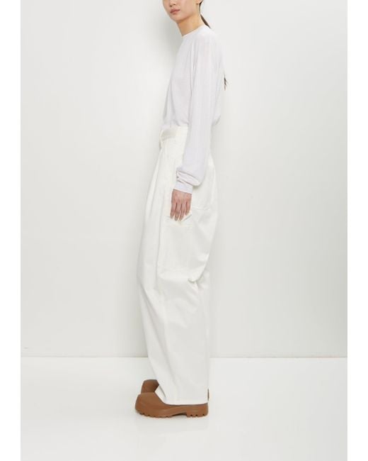 Sofie D'Hoore White Polke Cotton Loose Pants