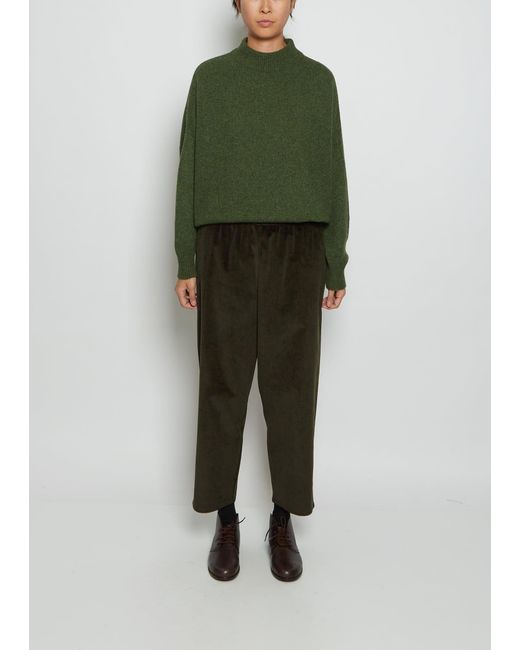 Dusan Carrot Cashmere Corduroy Pants in Green | Lyst