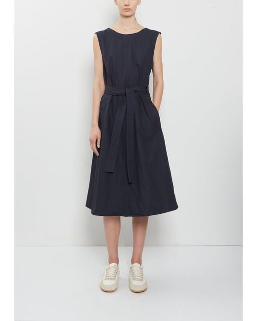 MHL by Margaret Howell Blue Cross Back Cotton Apron Dress