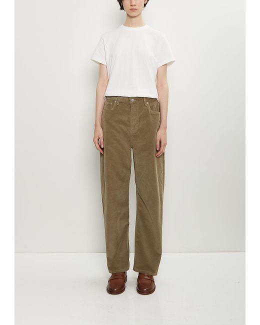 Studio Nicholson White Denjo Corduroy Pant