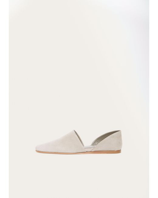 Dusan Natural Hals Suede Flat