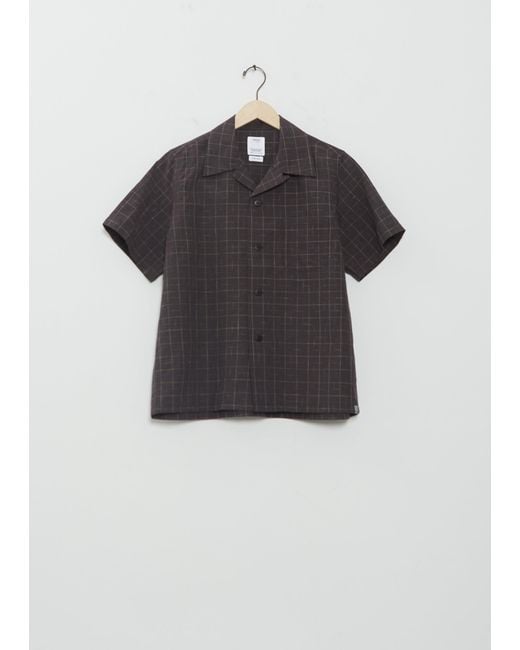 Visvim Men Black Santome Check Judd Short Sleeve Shirt
