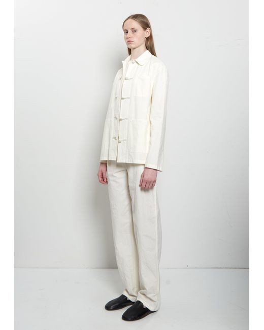 The Row White Behati Cotton Jacket