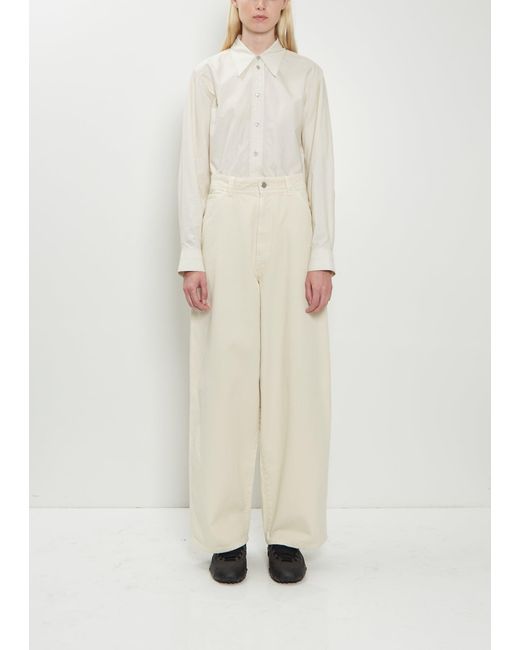 Lemaire Multicolor Cotton Denim Large Pants