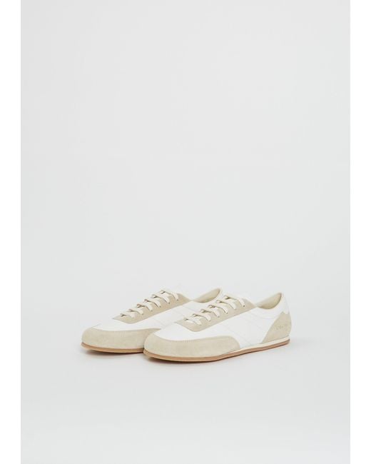 Common Projects White Leather Suede Minimal Runner