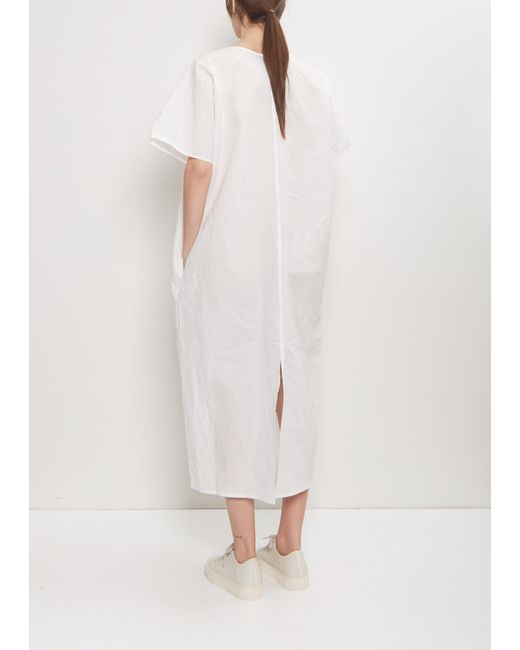 Sofie D'Hoore White Disa Cotton V-neck Dress