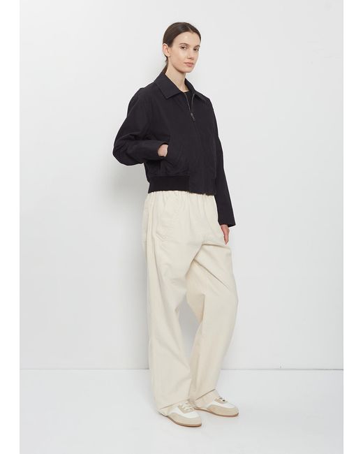 MHL by Margaret Howell Blue Zip-up Cotton Bomber Jacket