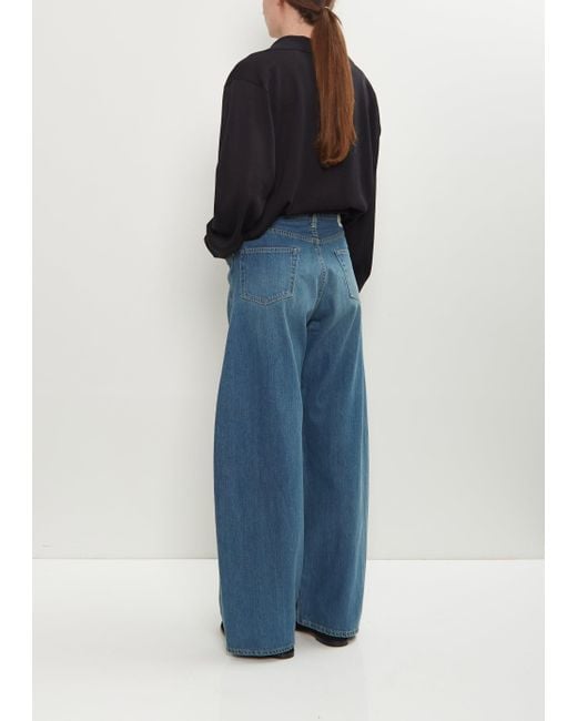 Ssstein Deformation Wide Denim Jeans in Blue | Lyst