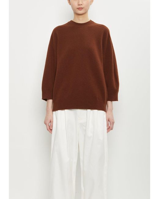 Sofie D'Hoore Brown Mouse Wool Crewneck