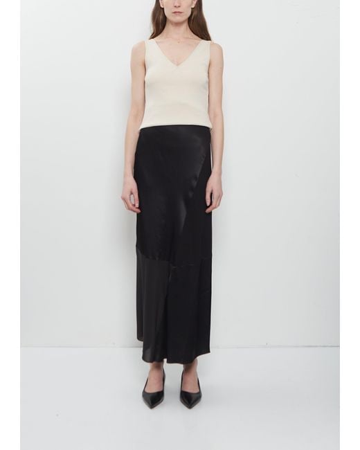 6397 Black Long Patchwork Skirt