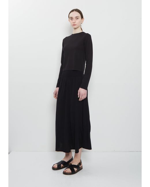 Extreme Cashmere Black N°451 Lisa Cotton Cashmere Top