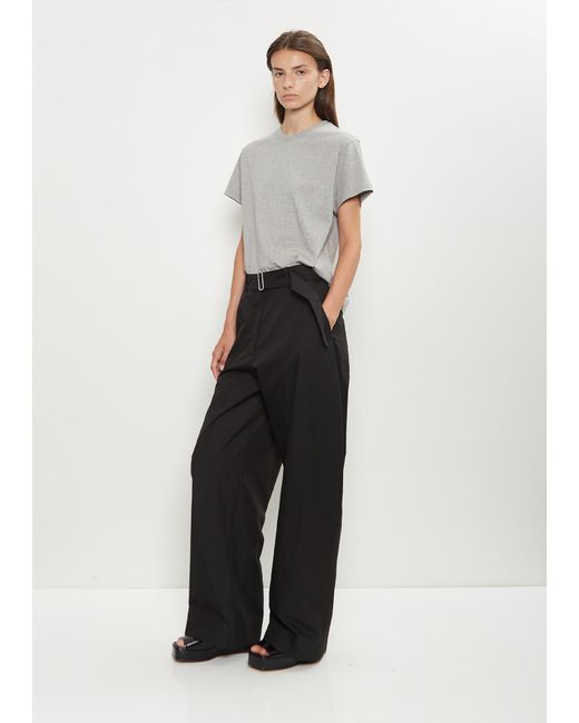 Studio Nicholson White Doring Cotton Blend Pant