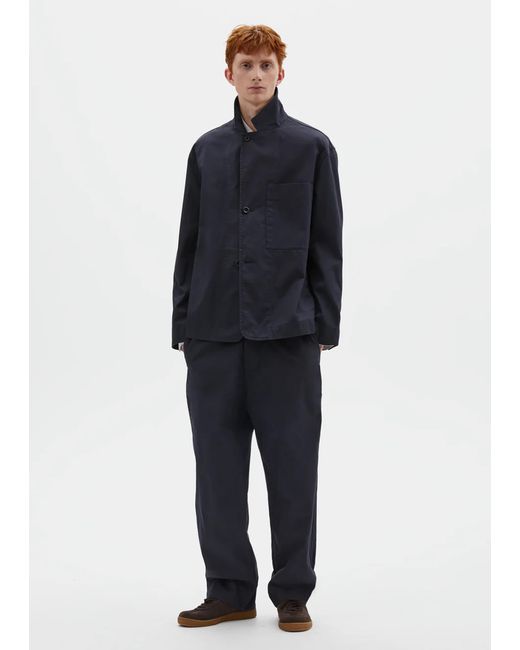 MHL by Margaret Howell Blue Minimal Cotton Blazer
