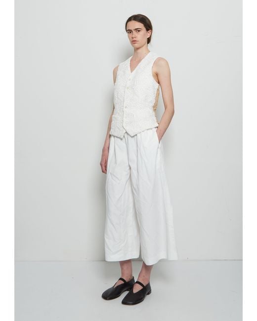 Comme des Garçons White Lace Vest
