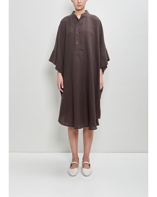 Sono Brown Linen Blend Octo Overshirt
