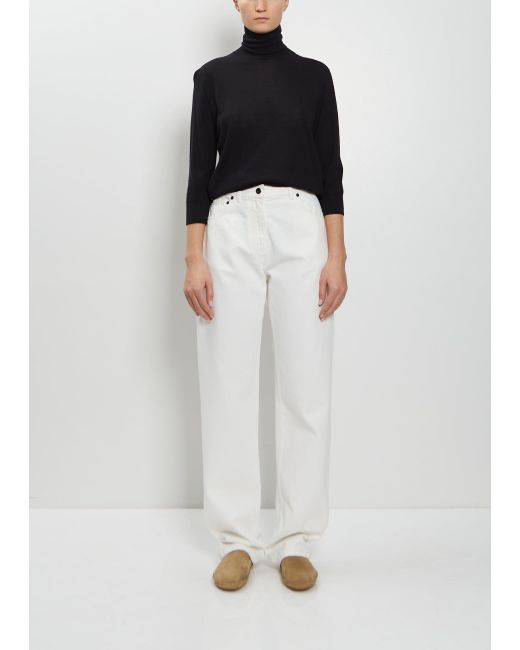The Row White Burty Cotton Jean