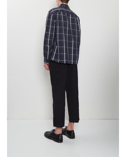 MHL by Margaret Howell Blue Overall Cotton Linen Shirt