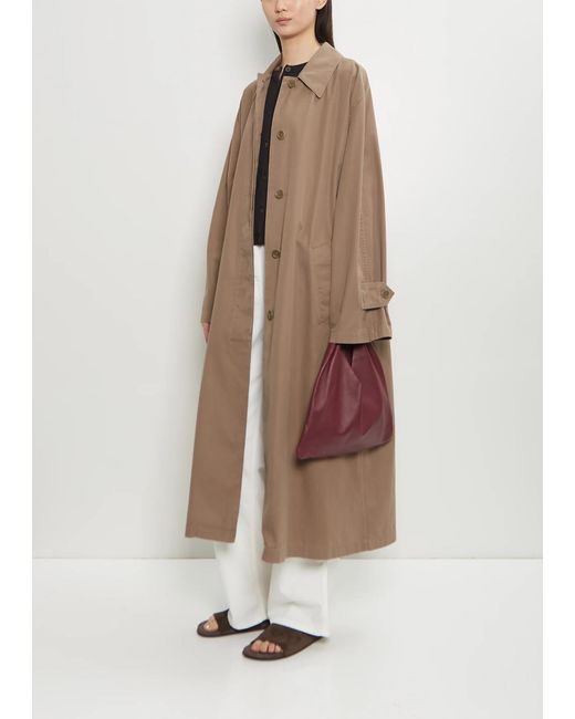 The Row Purple Leather Bindle, Small