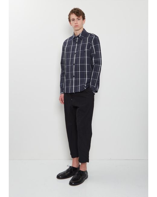 MHL by Margaret Howell Blue Overall Cotton Linen Shirt