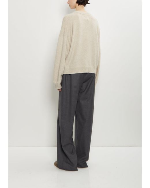 Loulou de Saison Natural Tristan Mercerized Wool Yak Sweater