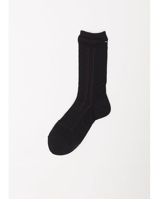 Antipast Black Baller Lace Knitted Socks
