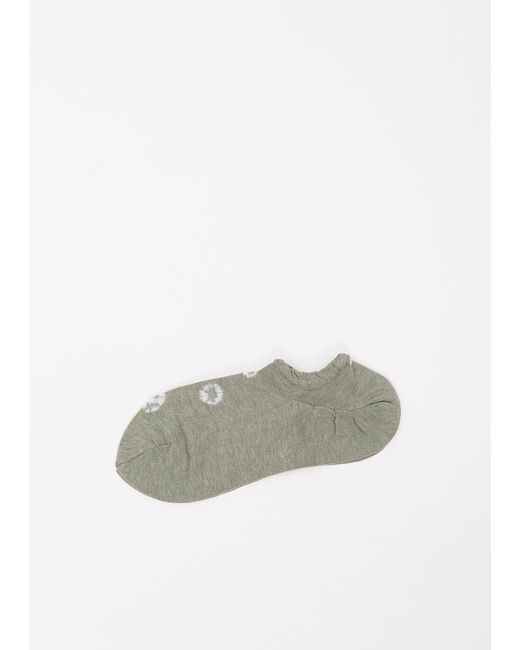 Antipast Green Shibori Knitted No-show Socks