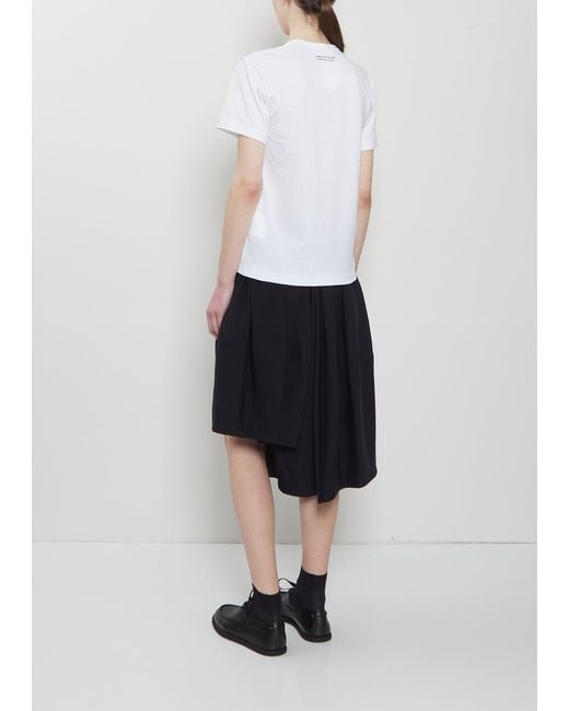Comme des Garçons White Logo Cotton Tee