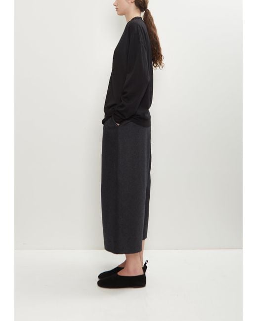 Sofie D'Hoore Black Ponce Virgin Wool Wide Pants
