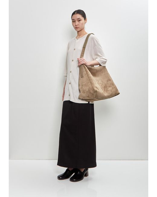Lemaire Belted Hobo Bag in Natural | Lyst UK
