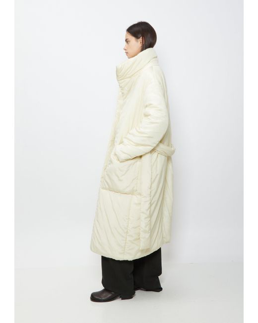 lemaire wrapover coat