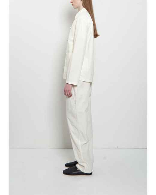 The Row White Behati Cotton Jacket