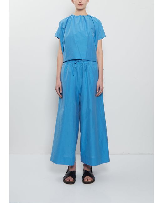 Toogood Blue The Boxer Cotton Silk Trouser