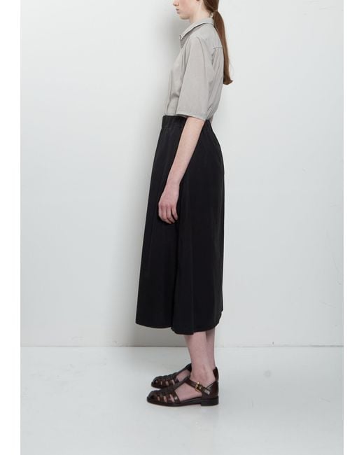 Labo.art Black Vetro Clara Poplin Skirt